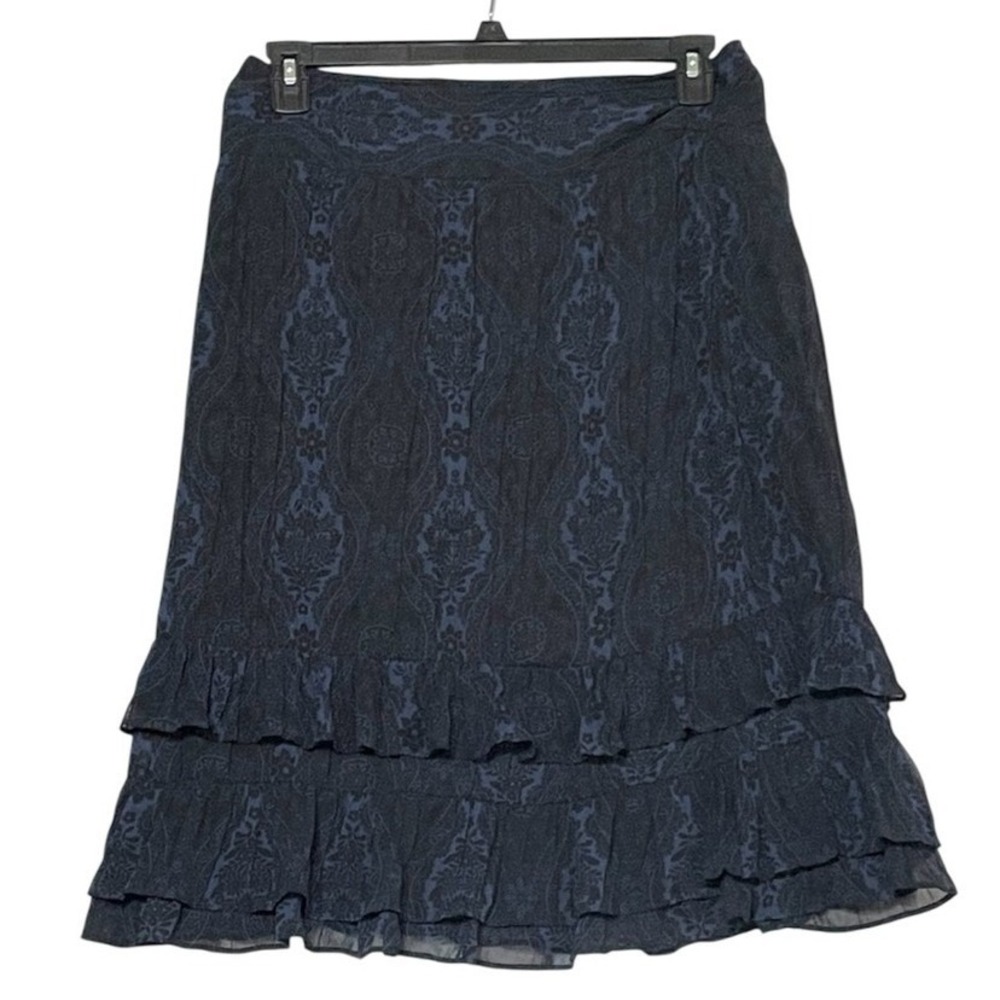 Ann Taylor Loft Women's Midi Skirt Blue Size 8